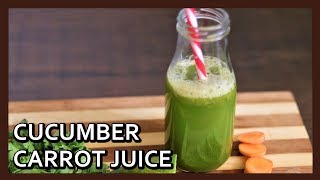 Cleansing Cucumber Carrot Juice Recipe  Flat Belly Drink for Quick Weight Loss  Detox Juice [upl. by Ebenezer175]