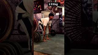 135kg deadlift age 16🤍🖤trendingmotivationfitness fitness deadlift weightlifting sports worko [upl. by Neesay]