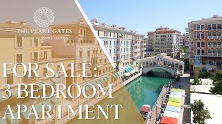 For Sale  3 Bedrooms Apartment  Canal View  Qanat Quartier  The Pearl Gates [upl. by Rolanda178]