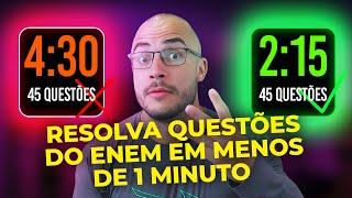 TÉCNICAS PARA FAZER A PROVA DO ENEM MAIS RÁPIDA  NA PRÁTICA 🤯 [upl. by Aifoz411]