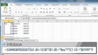 Excel 2010 WennAbfrage mit mehreren Parametern [upl. by Alben543]