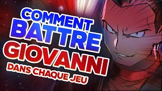 😈 Comment BATTRE GIOVANNI dans TOUS les JEUX POKEMON  😈 [upl. by Alphard]