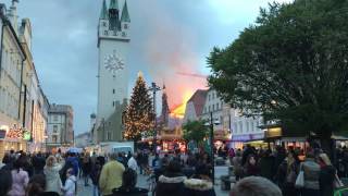 Brand im Rathaus in Straubing  Video 3 [upl. by Anauqat915]