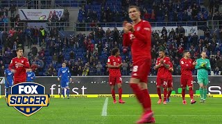 Bayern Munich Hoffenheim nearly ended match due to offensive fan banner  2020 Bundesliga Season [upl. by Atsahs]