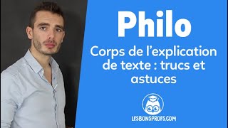 Le corps de l’explication de texte  trucs et astuces  Philosophie  Terminale  Les Bons Profs [upl. by Marylee]