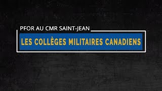 Les colleges militaires canadiens [upl. by Onitram]