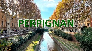 WALKING TOUR OF PERPINGAN FRANCE 4K CITY  WALK PERPIGNAN 2024 [upl. by Boar]