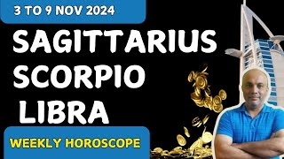 3 BEST ZODIAC II WEEKLY HOROSCOPE 3 TO 9 NOVEMBER 2024 II DAILY ASTROLOGY [upl. by Hpesojnhoj]