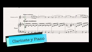 Sonata No 1  Jean Xavier Lefèvre  Clarinet and Piano [upl. by Eenattirb]