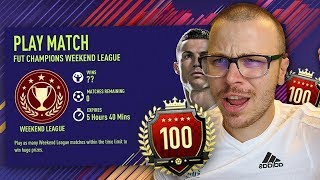 FIFA 18 TOP 100 IN THE WORLD AGAIN INSANE START in FUT CHAMPIONS MY UNSTOPPABLE HYBRID SQUAD [upl. by Ennayk]