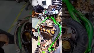 Kawasaki ninja h2 service 👍👍 kawasaki ninjah2 [upl. by Uda]