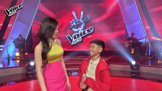 The Voice Kids Johnbert Tirao is all smiles after being chosen by Coach Julie EXCLUSIVE [upl. by Eseuqram]