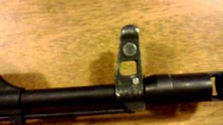 WASR 10 canted front sight how to fix it [upl. by Graybill]