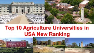 Top 10 Agriculture Universities in USA New Ranking  Ohio State University Ranking [upl. by Llenehc]