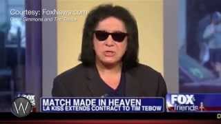 Kiss Gene Simmons the Jew defends Tim Tebow the Christian [upl. by Alikat361]