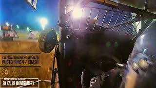 MADE MY AHOLE PUCKER  Sprint Car Onboard Kaleb Montgomery Ocean Speedway Taco Bravo 360 [upl. by Lose]