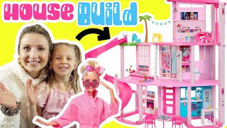 Barbie Movie Dolls Build Barbie Dreamhouse 2023 Pool Party with Chelsea and Ken [upl. by Caves]