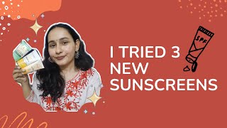 I TRIED 3 NEW SUNSCREEN  Dr sheths  Rivela  Pilgrim  sunscreen spf [upl. by Trude]