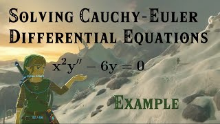 Differential Equations  Euler Equations Example 1 [upl. by Aneloaup380]