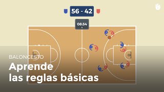 ¿Cómo se juega Reglas básicas  Baloncesto [upl. by Rosenwald]