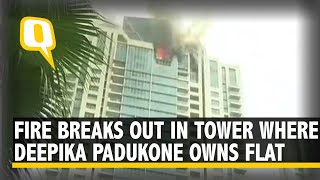 Fire Breaks Out at Mumbais BeauMonde Towers Where Deepika Padukone Owns a Flat  The Quint [upl. by Novihc372]