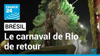 Brésil  le carnaval de Rio brille de mille feux au sambodrome • FRANCE 24 [upl. by Kast]