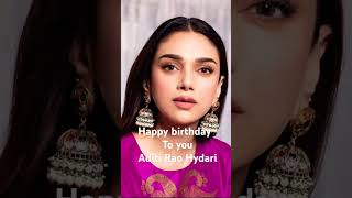 ❤Happy birthday Aditi Rao Hydari❤ actor Aditi Rao birthday celebration video ❤ Azhagi azhage Marry❤ [upl. by Yand355]