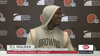 PJ Walker on His Comfort Level in the Browns Offense  Sports4CLE 101323 [upl. by Raines]