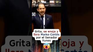 Marko Cortés le pide al Senador Yunes con gritos y llorando que no traicione al PAN [upl. by Siednarb]