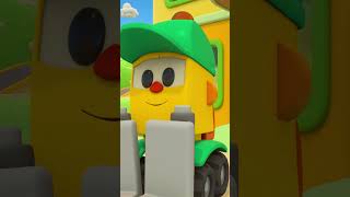 Leo the truck amp colorful tractors for kids Funny cartoons for kids Kids animation shorts [upl. by Wadesworth]