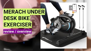 MERACH Under Desk Bike Review Perfect for Home amp Office Workouts [upl. by Kcirej]