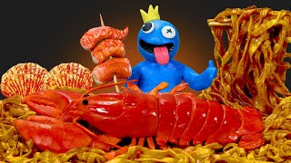 ASMR Mukbang  SEAFOOD Giant Lobster King Crab Octopus Fire Noodle [upl. by Lisa]