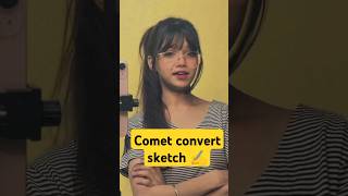 Comment convert sketch ✍️  shorts sketch [upl. by Benyamin]