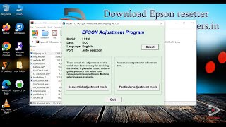 Download Epson L5190 Resetter Tool New Version  StepbyStep Guide to Reset Epson L5190 Printer [upl. by Fleeta460]