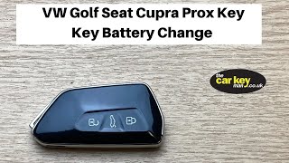 VW Golf 2019 Prox Key Battery Change Cupra Octavia Leon Ateca [upl. by Krasnoff498]