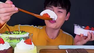 Asmr cartoon Bonggil mukbang food asmr foryou love explore subscribe [upl. by Sinnoda]