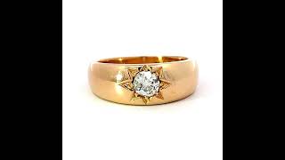 Victorian Diamond Star Set Gold Ring [upl. by Hisbe501]