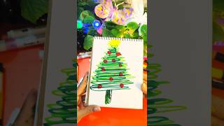 draw a christmas tree for next christmas peparetion  shorts youtubeshorts christmas [upl. by Brianna248]