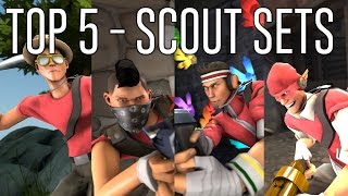 TF2 TOP 5 SCOUT COSMETIC LOADOUTS [upl. by Monda]