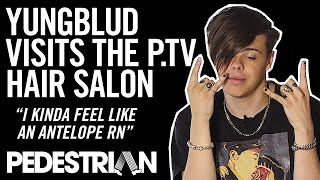 Yungblud Gets His British Mop Tamed In PTVs Crap Hair Salon  PEDESTRIANTV [upl. by Beatriz]