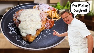 Following Gordon Ramsays Instructions  Chicken Parmesan [upl. by Eelrahs]