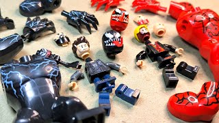 Lego Marvels Venom  Carnege  Eddie Brock  Cletus Kasady  Minifigures Lego unofficial [upl. by Einalam]