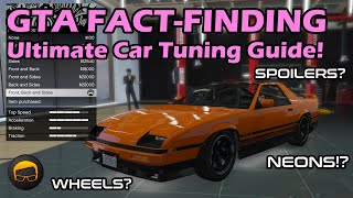 GTA Online Ultimate Car Tuning Guide Upgrades Wheels Setups amp More  GTA 5 FactFinding №33 [upl. by Ressay]