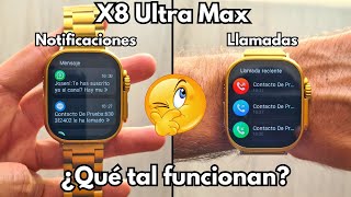 Smartwatch X8 Ultra Max 👉 Probando WhatsApp y Llamadas ¿Están a la Altura [upl. by Artekal]