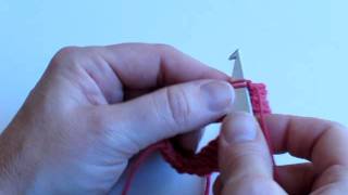 Flat Hook Slip Stitch Crochet [upl. by Shanley]