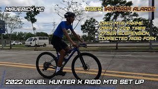 275 Toseek Rigid Fork amp 38T Oval 1x Chainring sa 29 DEVEL HUNTER X MTB Frame ni Ian Mark Alarde [upl. by Eninahpets]