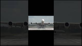 Rare visit Heavy Qantas A380 full power departure from London Gatwick Airport avaition a380 lgw [upl. by Chud]