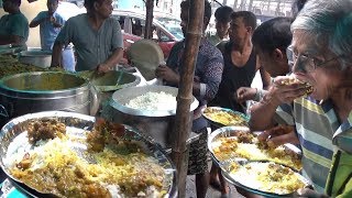 World Record Cheap Food  Rice with 8 Types of Veg Curry 27 rs Only  Kolkata Street Food [upl. by Nerraj]