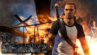 INFAMOUS 2 HD PS3 011  Hubschrauber gegen Monster ★ Lets Play inFAMOUS 2 [upl. by Bryon266]