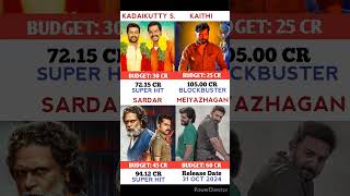 Kadaikutty Singam 🆚 Kaithi 🆚 Sardar 🆚 Meiyazhagan  blackout ajaydevgan kaithi2 meiyazhagan [upl. by Durware]